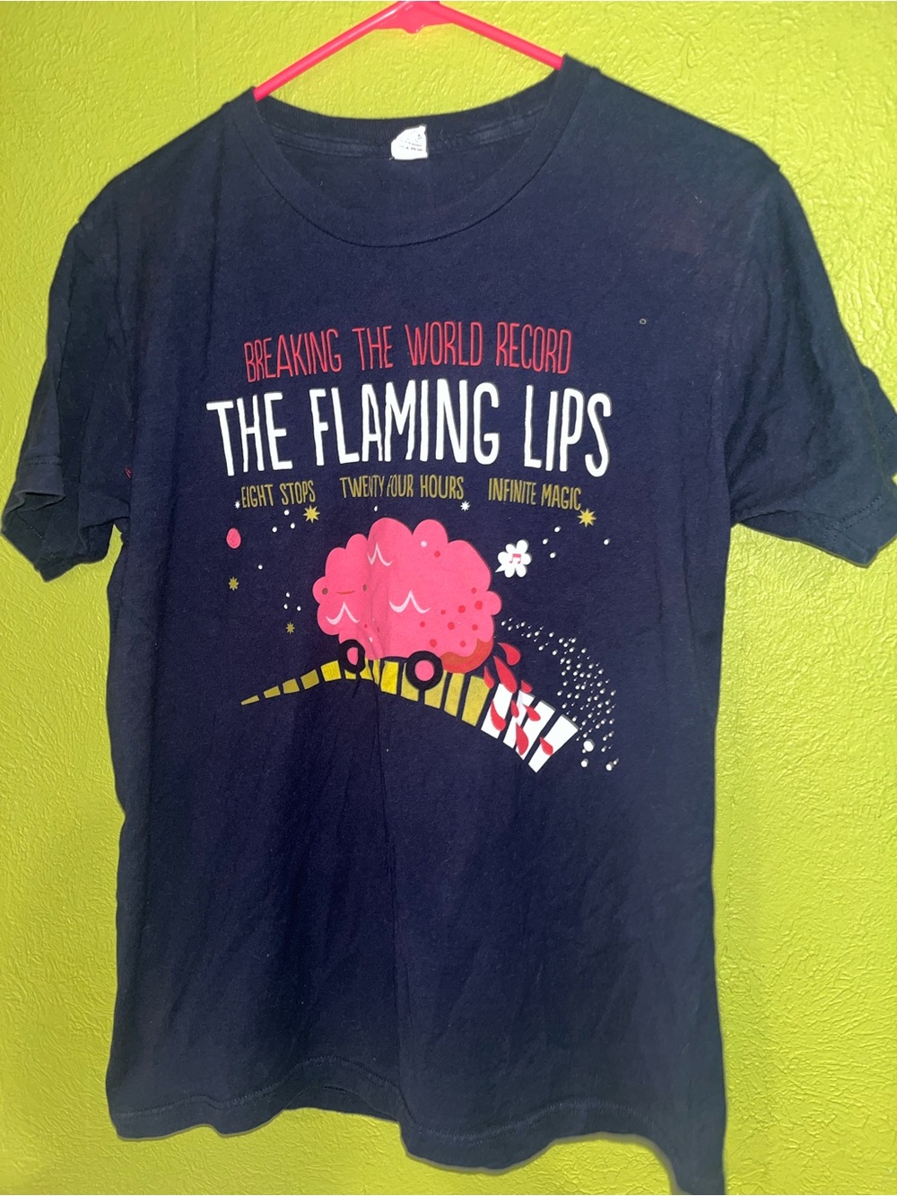 RARE The Flaming Lips World Record Tour Shirt 2012 Size Medium